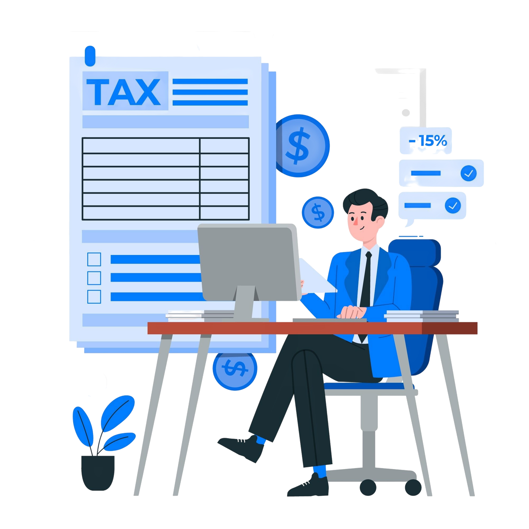 Tax Preparation Illustration